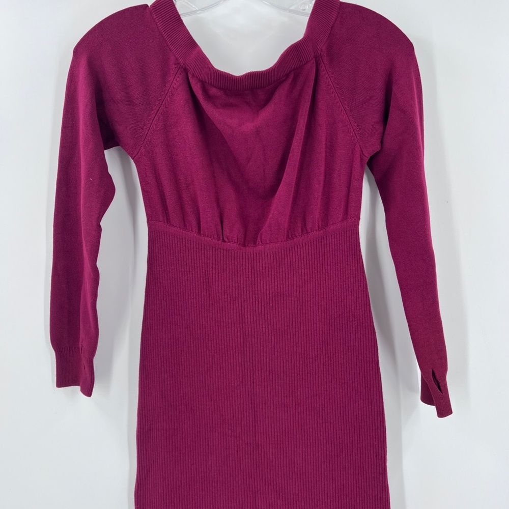 revolve off shoulder body con maxi dress in maroon new medium - Picture 10 of 10